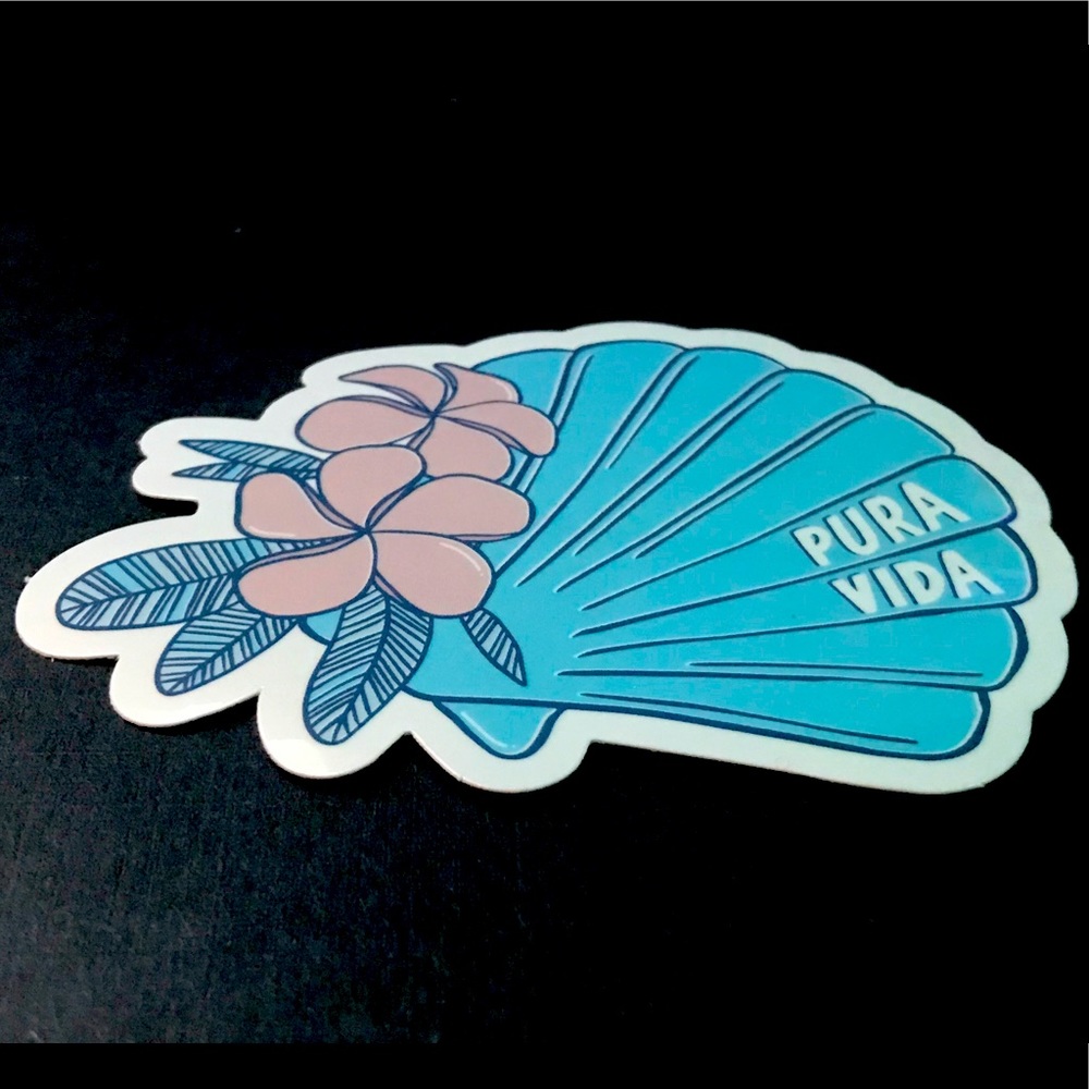 Pura vida brand sticker. 💫